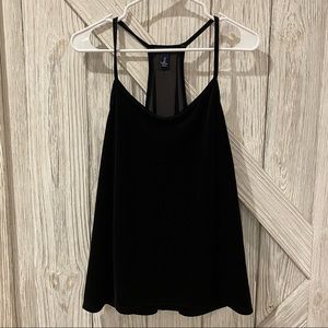GAP Velvet Black Racerback Tank Top - Whimsigoth